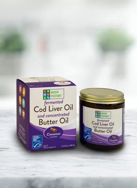 Green Pasture Fermented Cod Liver Oil And Concentrated Butter Oil Blend Gel Cinnamon