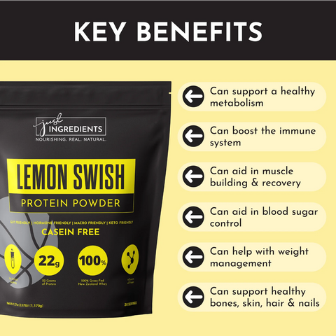 Just Ingredients Lemon Swish Protein Powder