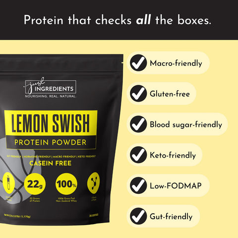 Just Ingredients Lemon Swish Protein Powder