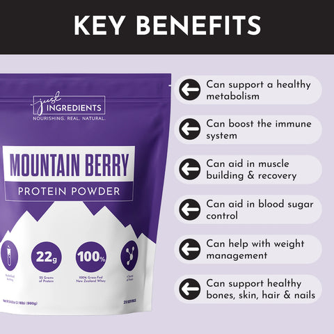 Just Ingredients Mountain Berry Protein Powder