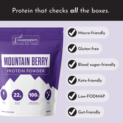 Just Ingredients Mountain Berry Protein Powder