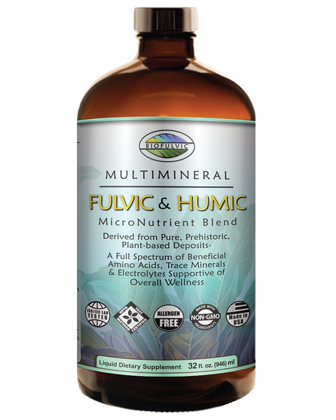 MultiMineral Fulvic & Humic MicroNutrient Blend Brown Plastic Bottle (PETE)