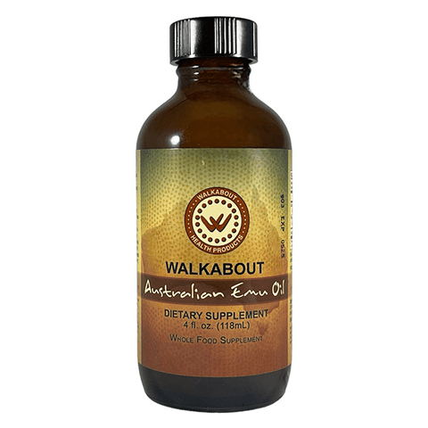 Walkabout Australian Emu Oil (118 mL) Liquid Supplement Amber Glass Bottle-Narrow top - Goodie Vibes