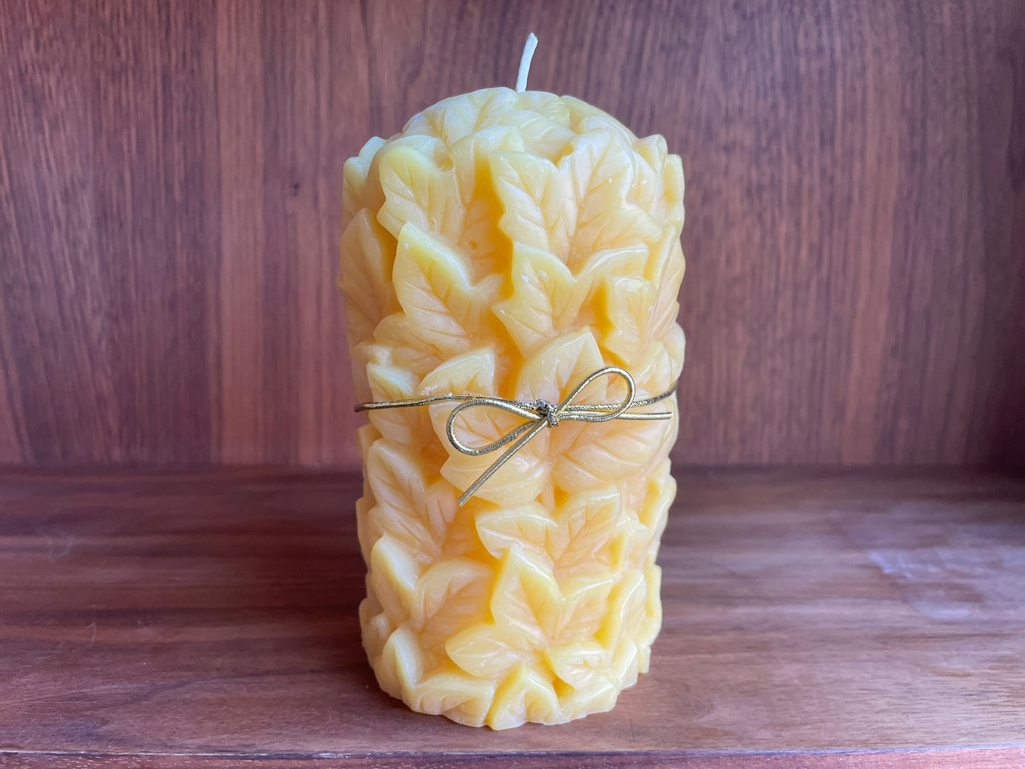 Maple- 100% Pure Beeswax Candle 3x3 inches