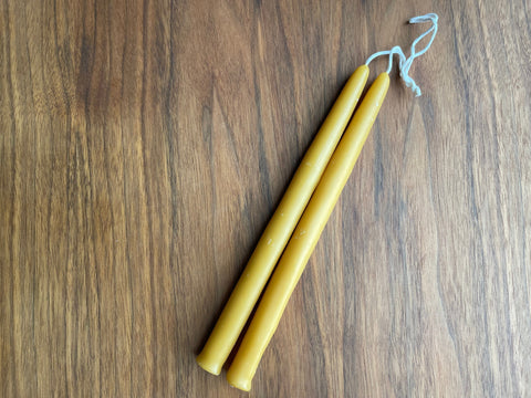 10" Table Candles- 100% Pure Beeswax Candle (Pack of 2) - Goodie Vibes