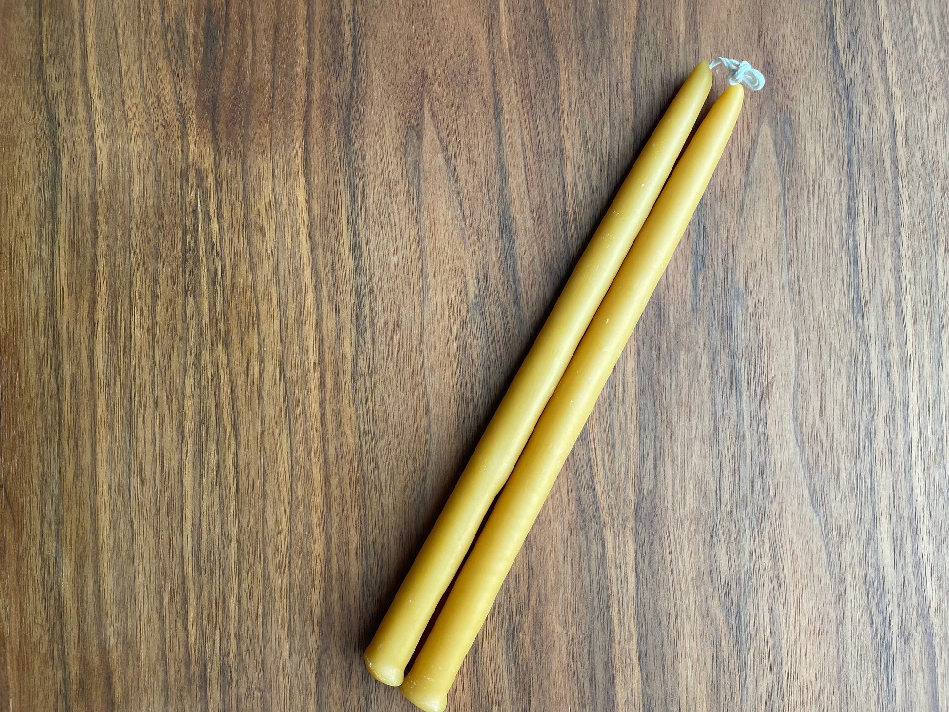 12" Table Candles- 100% Pure Beeswax Candle (Set of 2) - Goodie Vibes