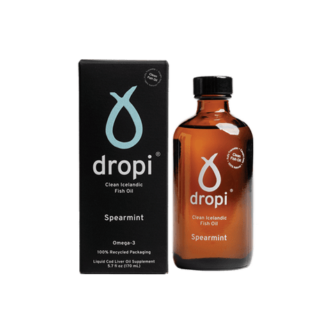 Dropi, Pure Icelandic Extra Virgin Cod Liver Oil Spearmint 170ml - Goodie Vibes